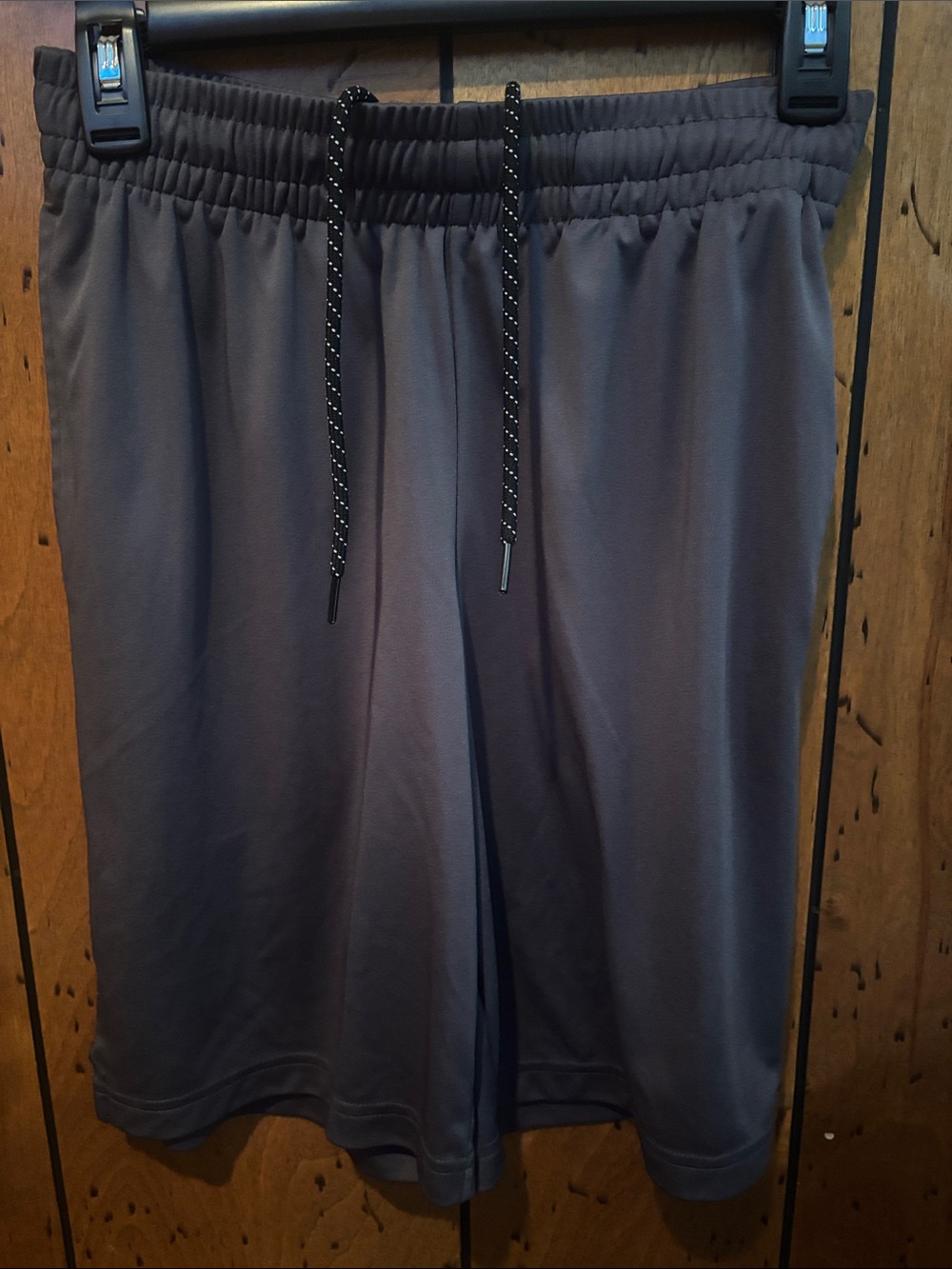 tek gear Men's Athletic Drawstring Shorts - Gray with Black Drawcord
